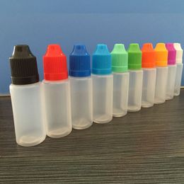 4500pcs Lot Empty LDPE E Liquid Bottles 15ml With Childproof Cap Thin Tips Plastic Dropper Bottle 0.5OZ Free Shipping