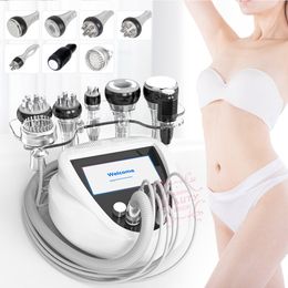 100% Full Test 7 IN 1 40KHz Cavitation Vacuum RF Anti-aging Device For Face LED Photon Vacuum Massage Beauty Machine