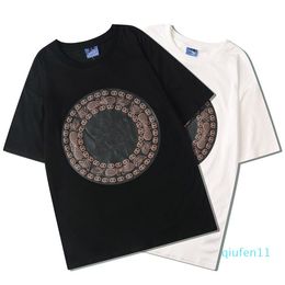 Hot sale-New men t shirt Metal Print Couple Short Sleeve mens T-Shirt Man And Woman Top Quality Summer Tee M~XXL 1588