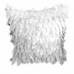 Shop Black Leaf Pillow Case UK | Black Black White Body Pillow Cover Leaf