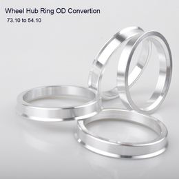 4pcs Wheel Hub Center Rings Aluminum Alloy Centric Hub Ring OD 73.1MM to ID 54.1MM