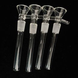 Smoking Accessories Glass Downstem Diffuser Down Stem Drop Adapters Water Bongs Dab Rigs 14mm male 117length Glasses reducer