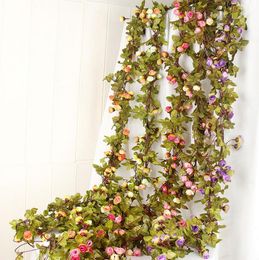 42 head autumn star rose vines Decorative Flowers European simulation wedding scene photography artificial silk flower