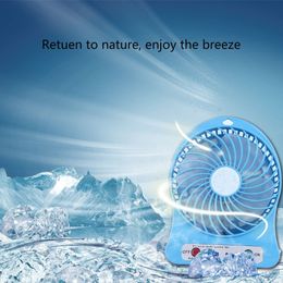 General family cooling Portable Desk Fan LED Light Fan 5W Outdoor USB Fan Without 18650 Battery