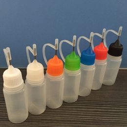 Wholesale Plastic Needle Tips 10ml Dropper Bottles Plastic Oil Bottles With Metal Tip for E-juice E Liquid 2000pcs Lot Free Shipping