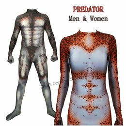 Kobiety Mężczyźni Chłopiec Predator Cosplay Kostiumy 3D Drukowane Pandex Film Drapieżnik Halloween Zentai Kombinezon Kostium Body CX200817