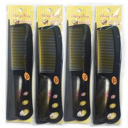 DHL free Pointed tail comb partition two-end comb plastic straight hair oose hair comb 2pc/set