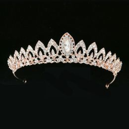 Girls Crowns With Rhinestones Wedding Jewellery Bridal Headpieces Birthday Party Performance Pageant Crystal Tiaras Wedding Accessories B-CR.0125