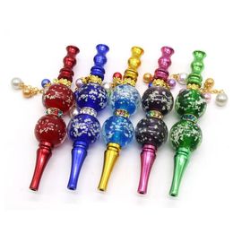 Cigarette Holders Smoking Pipes Luminous hookah Arab Shisha Skull Shaped Pendant Philtre Dismountable wash Pipe Hookah Accessories LSK879