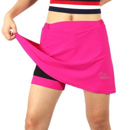 Women Breathable 2-in-1 Cycling Skort with Gel Padded Liner Bike Shorts Quick Dry Athletic Sports Skirt