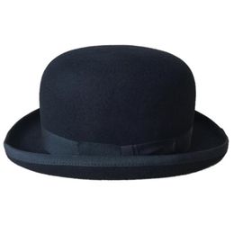 Women Men Black Fedora Hat Male Female Wool Magician Top Hat Edge Bowler Camel British Style Fedoras