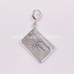 Andy Jewel Authentic 925 Sterling Silver pendants Herry Poter Hogwarts Acceptance Letter Necklace - Fits European bear Jewellery Style Gift WN0017