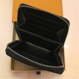 2020 Luxury Designer Zippy short Wallet Women's Zipper Brown Wallet Mono gram Canvers Leather Check Plaid Wallet 60067