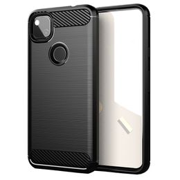 Carbon Fiber Texture Shockproof Cover Protective Slim Fit Soft TPU Silicone Case for google Pixel 5 XL,Pixel 4A ,PIXEL 4 XL