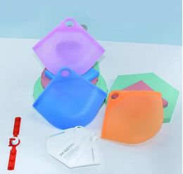 NEW Portable Face Masks silicone Organiser Dustproof And Moisture-proof Cover Holder Case Storage Isolate bacteria Bag Wholesale