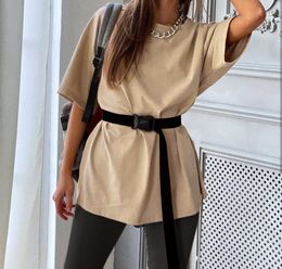 Summer 2020 Women Set Round Neck Loose Basic Short Sleeve Top And Biker Shorts Casual Two Piece Sets White Outfit Jogging Suit