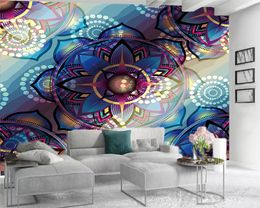 3d Modern Wallpaper Romantic Floral 3d Wallpaper European-style Delicate Flowers Custom 3D Photo Wallpaper Home Decor