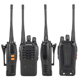 BF-888S 5W 400-470MHz 16-CH Walkie Talkie portatili Nero Radio bidirezionale Interfono Mobile portatile Articolo caldo