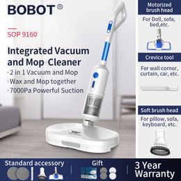 BOBOT SOP 9160 Cordless Electric Mop 3 in 1 Vacuum Cleaner Mop Vacuum Cleaner Mopping Sweeping with Full Accessories