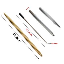 Stock Table Slim Metal Ballpoint Pen Vintage Gold Silver Ball Point Pen For for Business Writing Gifts Office School Supplies