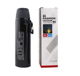 500ML sports water bottle bullet tumbler flask double wall stainless steel outdoor portable vacuum outdoor with rope