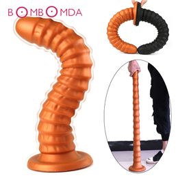 Super Soft Big Dildo Butt Plug Men Prostate Massager Huge Screw Vagina Anal Dildo With Suction Cup Adult Sex Toys For Women Men Y200422