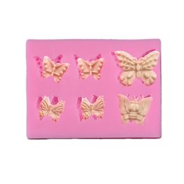 6 Butterfly Shape Silicone Mold Sugar Craft Chocolate Cake Fondant Mold Cake Decorating Tools DIY Kitchen Pastry Supplies