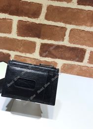 Aber TOP Quality wallet Mini Genuine Leather Mens Card Holders Women Zipper Bag Purse Small Men Pocket Ultra Thin Luxurys Designers womens Bags purses