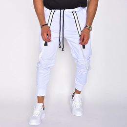 Pantalones A Rayas Blanco Negro Hombres Oferta Online | DHgate.com