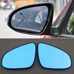 For Toyota Levin Car Rearview Mirror Wide Angle Hyperbola Blue Mirror Arrow LED Turning Signal Lights