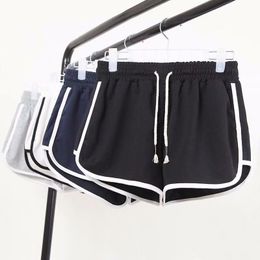 Pantalones cortos para mujer Moda de mujer Moda de verano Casual Sport Stretch High Cintura Hembra Negro Blanco Blanco Playa Sexy ST-XXL