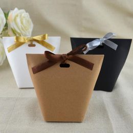 DIY Blank Kraft Paper Bag CBag Wedding Box Chocolate Carton Birthday Party Retro Kraft Paper Bag LX2994