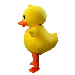 2018 Factory direct sale the yellow duck mascot costume adult duck mascot