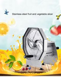 high quality Large Slicing Machine Stainless Steel Slicer Household Commercial Manual Thickness Adjustable Fruit Vegetable Grinder Slicer