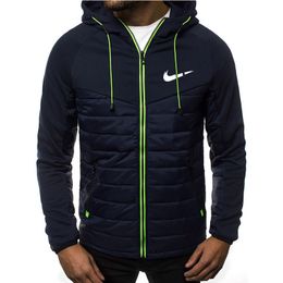 Jaqueta masculina hip-hop windbreaker moda jaqueta masculina windbreaker de rua de alta qualidade inverno mais veludo seção fina