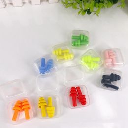Silicone Earplugs Swimmers Soft Flexible Ear Plugs Tapones De Silicona Para Los Oídos Travelling Sleeping Reduce Noise Silicone Earplugs