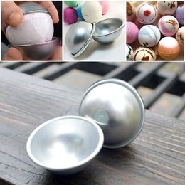 Fashion 6pcs/set Mould Mould Aluminium Ellipsoid Cake Mould Bath Bomb Moulds 3 Size tarte makeup cosmetics soap