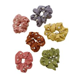 Fashion pearl women scrunchies Boutique girls hairbands designer hair scrunchies hair accessories for women head bands hair bands