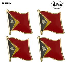 East Timor Flag Pin Lapel Pin Badge Brooch Icons 4PC