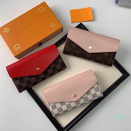 Designer-Luxury Leather Multicolor Wallet purse Date Code Designer Wallet Short Wallet Card Holder Ms. Mens Classic Zip Pocket free shpping