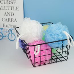 Colorful Shower Sponge Mesh Pouf Bath Spa Shower Scrubber Ball Colorful Bath Sponges Dead Skin Cell Remover LX2917