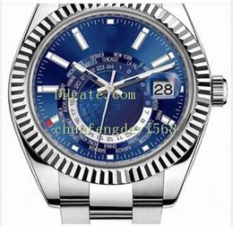 Mens Mechanical Watches Sapphire Luminous 2813 Automatic Black Dial 326935 GMT Working 326938 Perpetual Stainless Steel Fashion Wristwatch