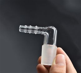 Cheapest 10mm 14mm 18mm Glass Vapor Whip Adapter Female or Male Glass Elbow Adapter for dab oil rig Bong dhl free