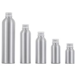 Wholesale 30ml 50ml 100ml Empty Cosmetic Aluminum Bottle Metal Makeup Liquid Container Refillable Travel Packaging WB2451