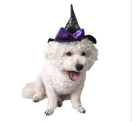 Pet halloween supplies factory pet accessories holiday dance party decoration star hats wizard pointed hat Halloween ghost festival spider s