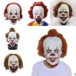 6 style Clown Mask Latex Scary Halloween carnival Costumes Props Cosplay Party Mask DB004