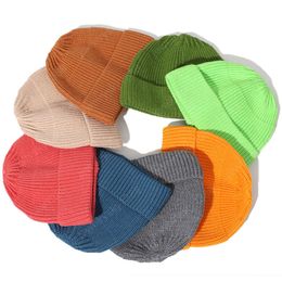 Winter beanie for women/men Innocent caps woman beanie winter beanie for men Skullcap candy color cotton hats warm knitted hat