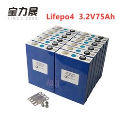 2019 NEW 20PCS 3.2V 75Ah lifepo4 battery Prismatic CELL 12V80Ah for EV RV pack diy solar UK EU US TAX FREE UPS or FedEx