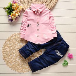 Children Clothes set Autumn Toddler Boys Tops Shirt + Pant Kids Clothes Suit Boys Clothing Set