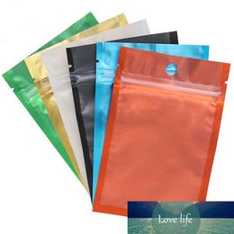 wholesale Coloured Aluminium Foil Resealable Zip One Side Clear Back Plastic Packing Bag Smell Proof Pouches